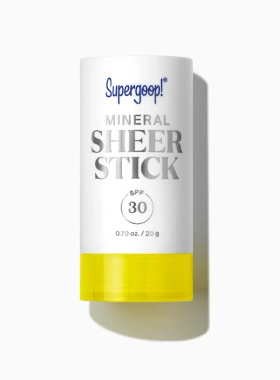Shop Supergoop Mineral Sheer Stick Spf 30 Sunscreen 0.70 Oz. !