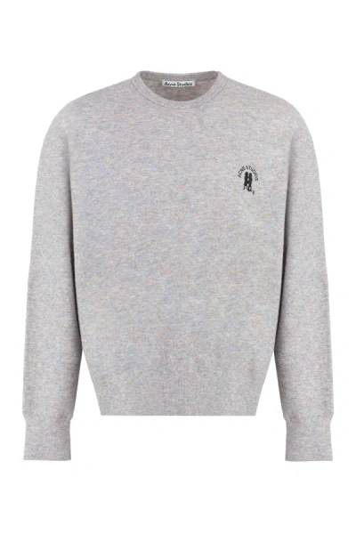 Shop Acne Studios Wool Blend Sweater In Grey