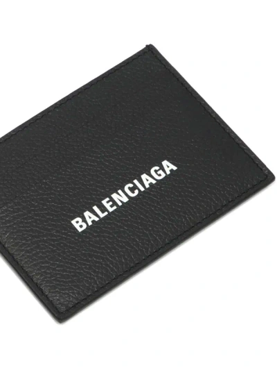 Shop Balenciaga "cash" Card Holders In Black
