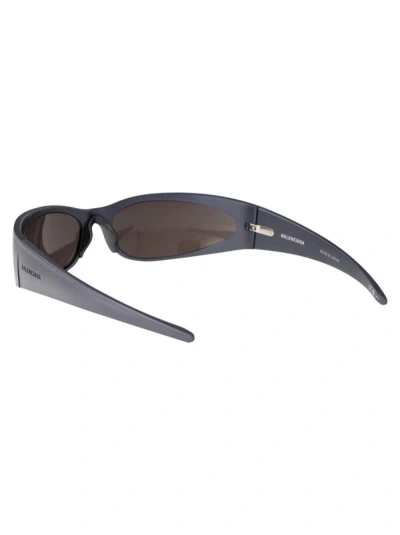 Shop Balenciaga Sunglasses In 002 Grey Grey Grey