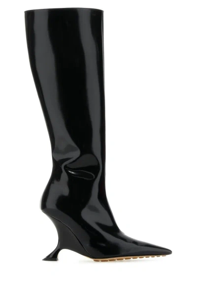 Bottega Veneta Rocket Sculptural Knee High Boots In Black
