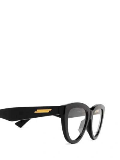 Shop Bottega Veneta Eyeglasses In Black