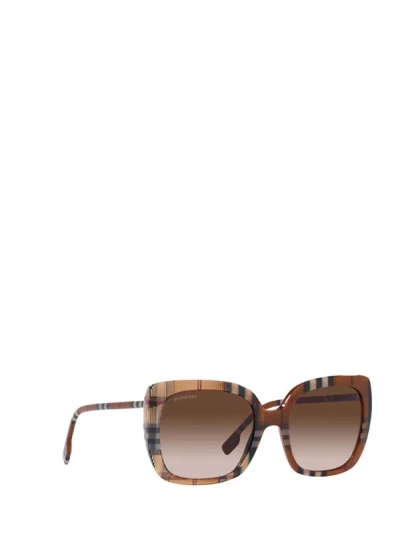 Shop Burberry Sunglasses In Brown Check