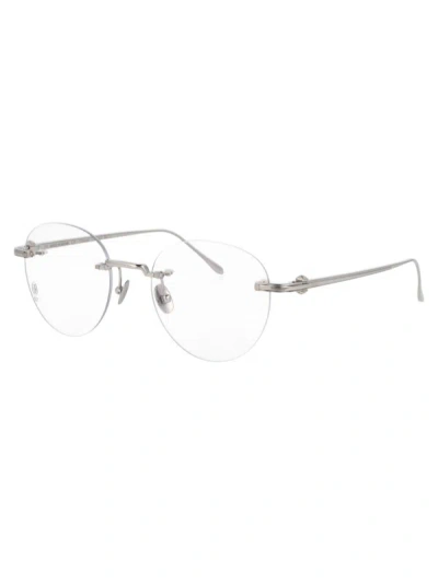 Shop Cartier Optical In 001 Silver Silver Transparent