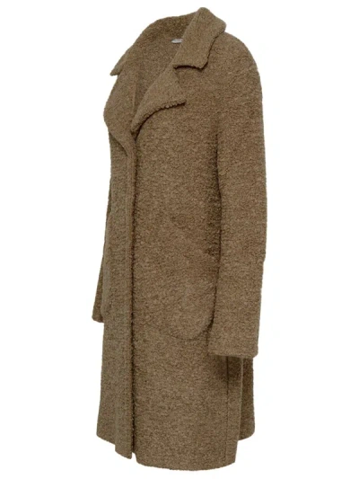 Shop Charlott Beige Wool Coat