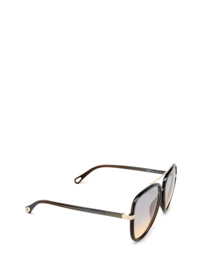 Shop Chloé Sunglasses In Grey