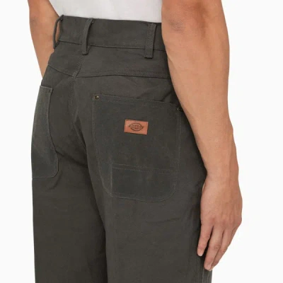 Shop Dickies Charcoal Regular Trousers In Grey