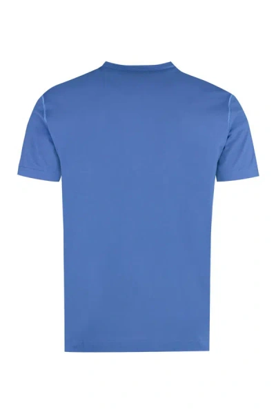 Shop Dolce & Gabbana Cotton Crew-neck T-shirt In Blue