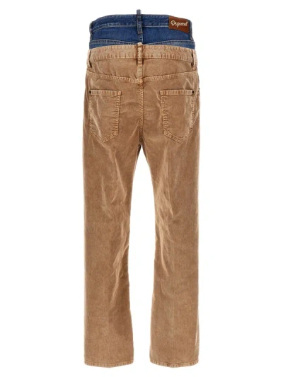 Shop Dsquared2 '642 Twin Pack' Jeans In Beige
