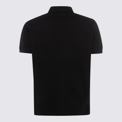 Shop Dsquared2 Black Cotton Polo Shirt