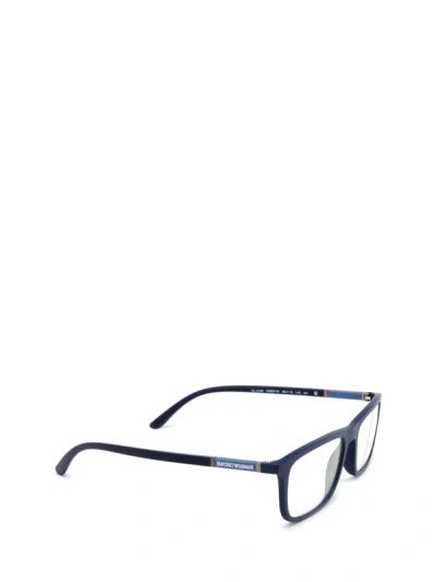 Shop Emporio Armani Sunglasses In Matte Blue