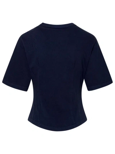 Shop Etro Blue Cotton T-shirt