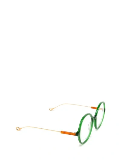 Shop Eyepetizer Eyeglasses In Transparent Green