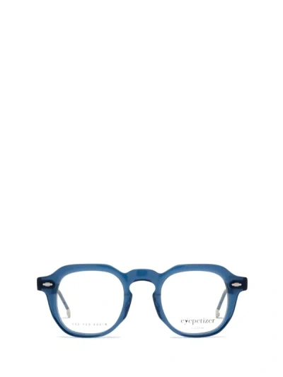 Shop Eyepetizer Eyeglasses In Transparent Blue