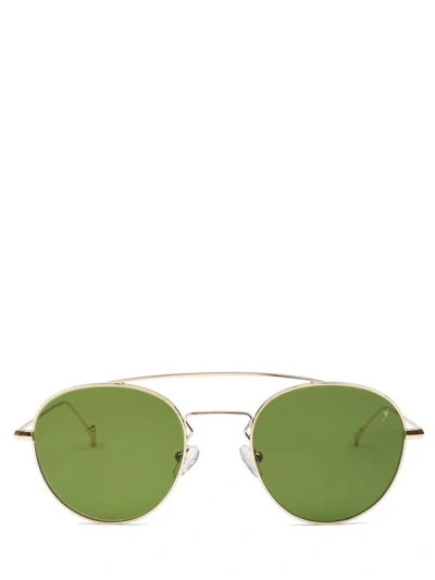 Shop Eyepetizer Sunglasses In Gold