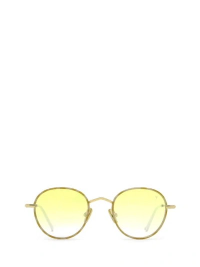 Shop Eyepetizer Sunglasses In Yellow Havana And Gold
