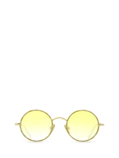 Shop Eyepetizer Sunglasses In Yellow Havana And Gold
