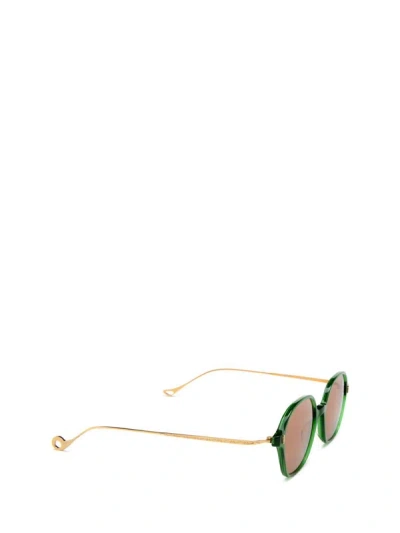 Shop Eyepetizer Sunglasses In Transparent Green