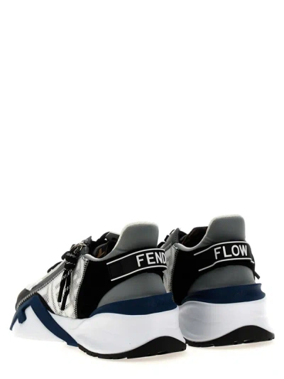 Shop Fendi ' Flow' Sneakers In Multicolor