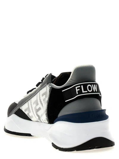 Shop Fendi ' Flow' Sneakers In Multicolor