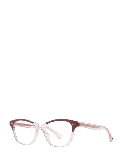 Shop Garrett Leight Eyeglasses In Burgundy Laminate