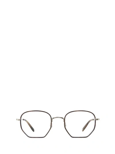 Shop Garrett Leight Eyeglasses In Bio Hopps Tortoise-brushed Silver-army Tortoise