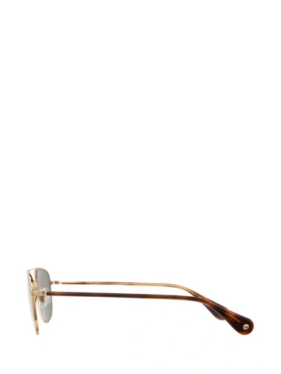 Shop Garrett Leight Sunglasses In Gold-spotted Brown Shell