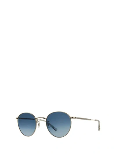 Shop Garrett Leight Sunglasses In Silver-matte Llg
