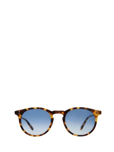 Shop Garrett Leight Sunglasses In Bio Spotted Tortoise/bio Marine Gradient