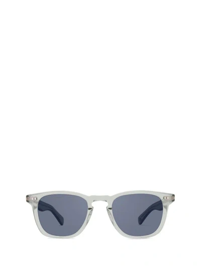 Shop Garrett Leight Sunglasses In Llg/blue Smoke