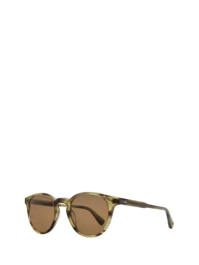 Shop Garrett Leight Sunglasses In Bio Army Tortoise