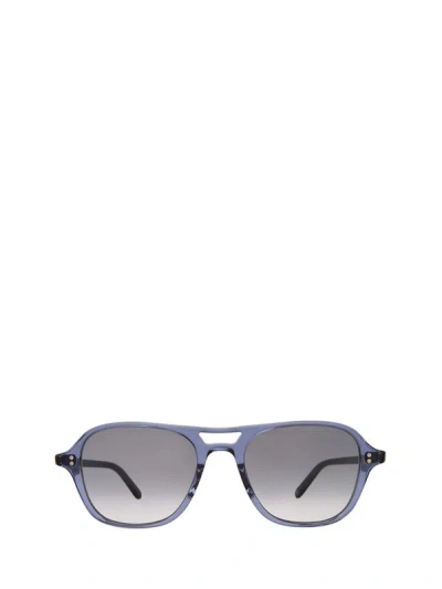 Shop Garrett Leight Sunglasses In Pacific Blue