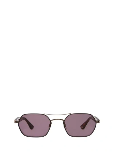 Shop Garrett Leight Sunglasses In Copper - Gunmetal - Bio Burgundy