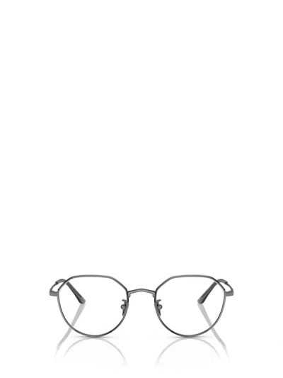 Shop Giorgio Armani Eyeglasses In Gunmetal