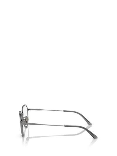Shop Giorgio Armani Eyeglasses In Gunmetal