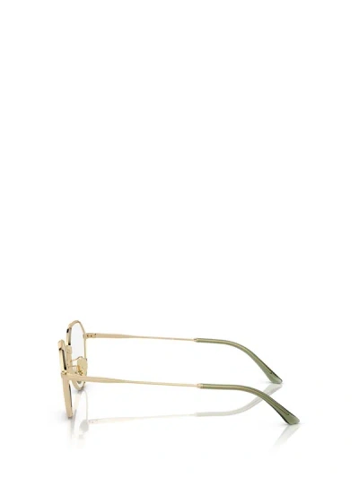 Shop Giorgio Armani Eyeglasses In Pale Gold