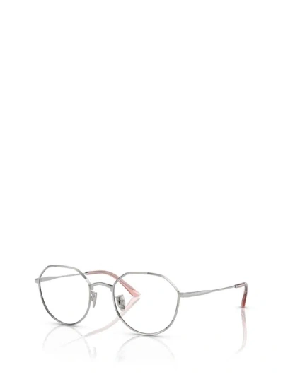Shop Giorgio Armani Eyeglasses In Silver