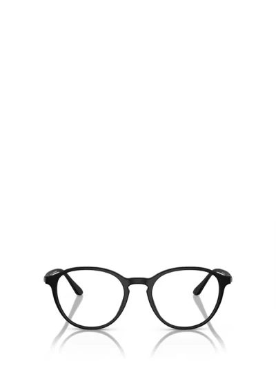 Shop Giorgio Armani Eyeglasses In Matte Black