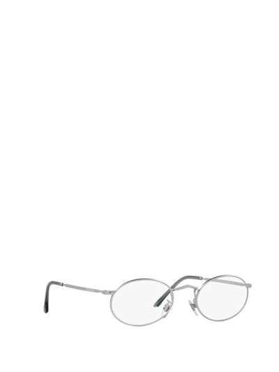 Shop Giorgio Armani Eyeglasses In Matte Silver