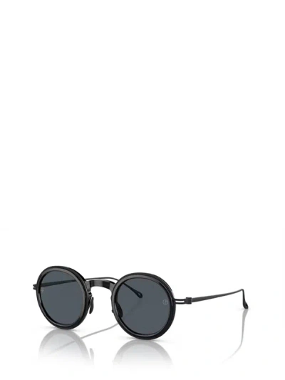 Shop Giorgio Armani Sunglasses In Shiny Black