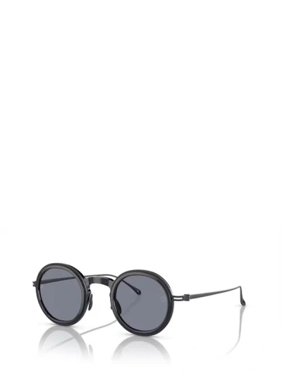 Shop Giorgio Armani Sunglasses In Shiny Transparent Blue