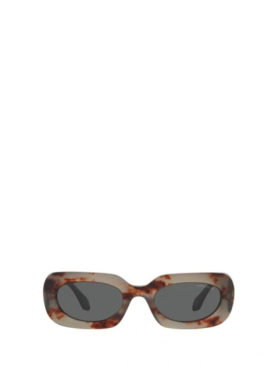 Shop Giorgio Armani Sunglasses In Grey Havana