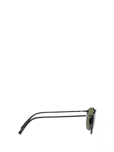 Shop Giorgio Armani Sunglasses In Shiny Black