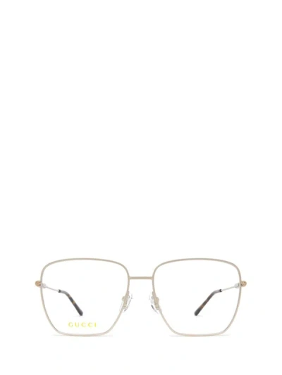 Shop Gucci Eyewear Eyeglasses In Silver