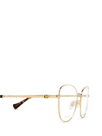 Shop Gucci Eyewear Eyeglasses In Gold