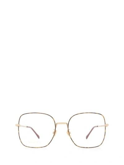 Shop Gucci Eyewear Eyeglasses In Havana & Gold