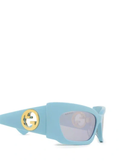 Shop Gucci Eyewear Sunglasses In Blue