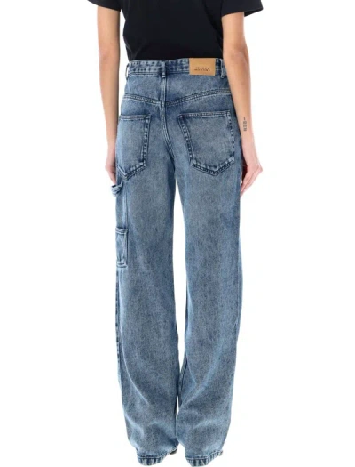 Shop Isabel Marant Étoile Bymara Cargo Jeans In Blue