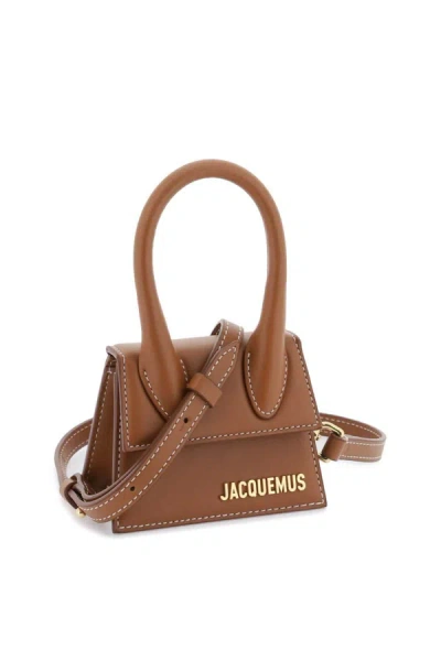 Shop Jacquemus 'le Chiquito' Micro Bag In Brown
