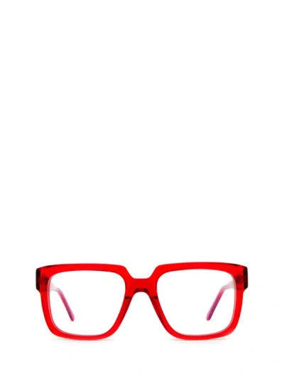 Shop Kuboraum Eyeglasses In Red